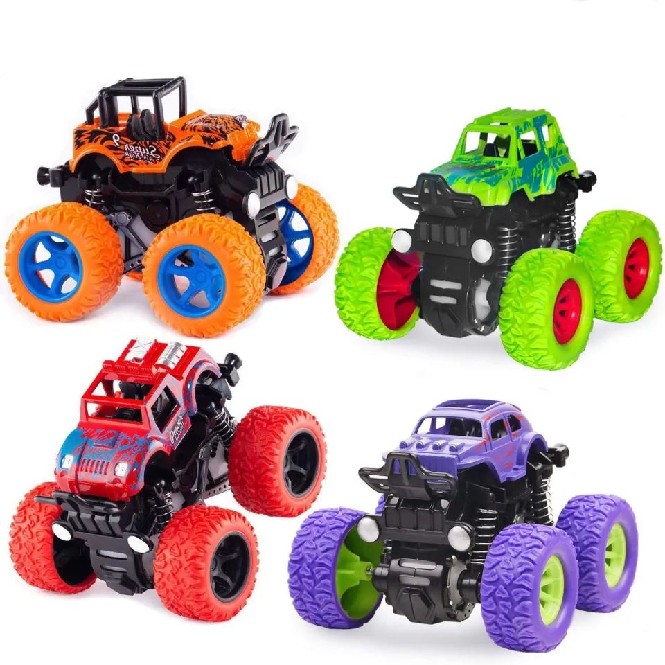 Monster Trucks Toys for Boys Friction Powered Mini Push and Go