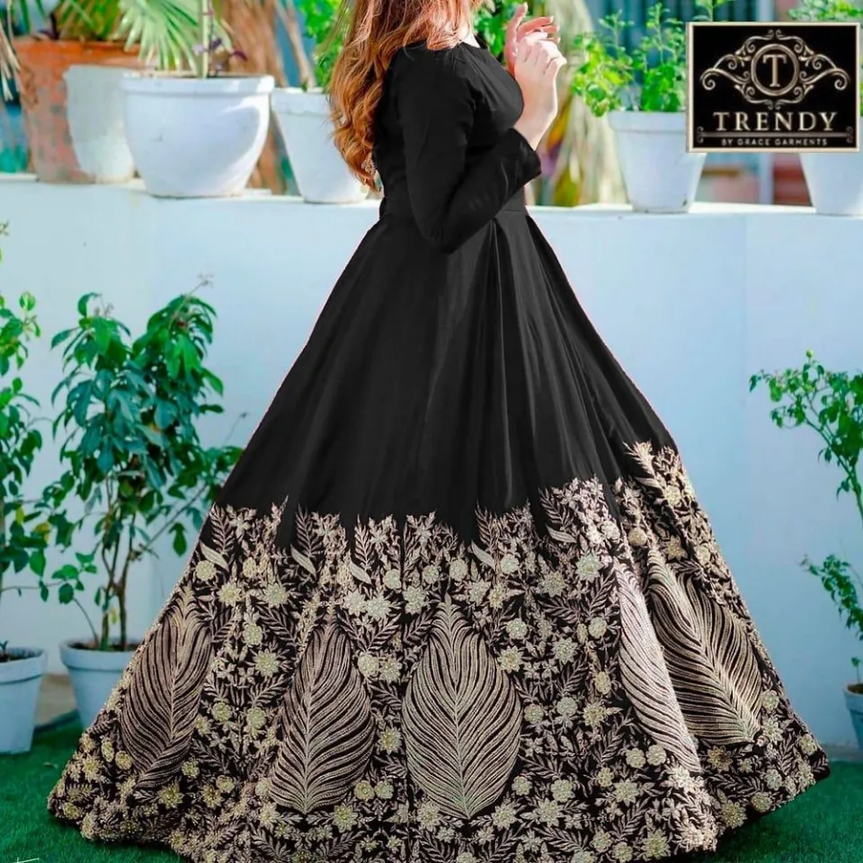 New Arrival Heavy x000D Embroidery Chiffon Maxi Maxi dresses for girls fancy long Daraz.pk