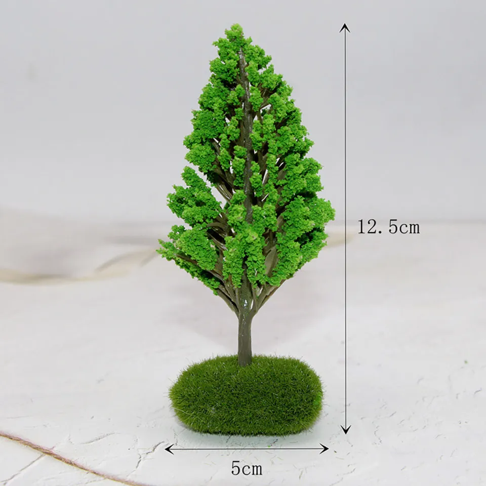 Miga Plaza】Mini Simulated Tree Diy Landscape Mini Tree Vibrant