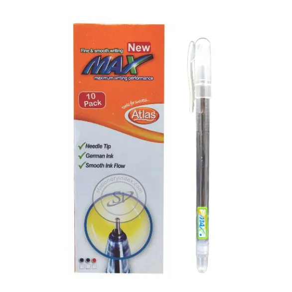 New Max BallPoint Pen Ball Pen Pack of 10 Ball Point Pen