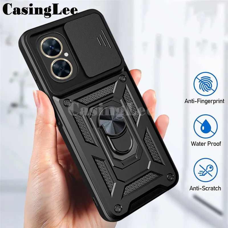 HAOYE Cover Per Huawei Nova 11i, Custodia Con Retro In Vetro Temperato Sfumato E Bordo Morbido TPU, Antigraffio