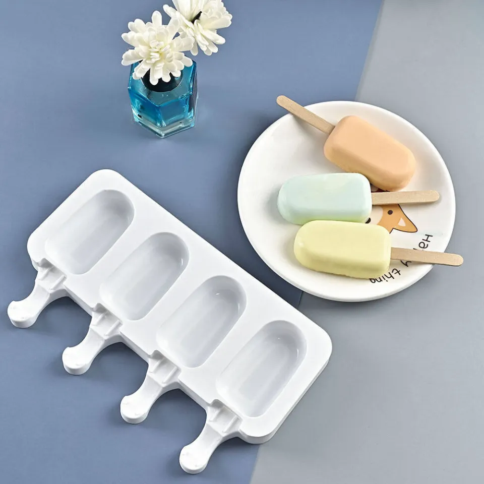1Pcs Silicone Popsicle Molds Baking Mini Homemade Ice Cream Bar