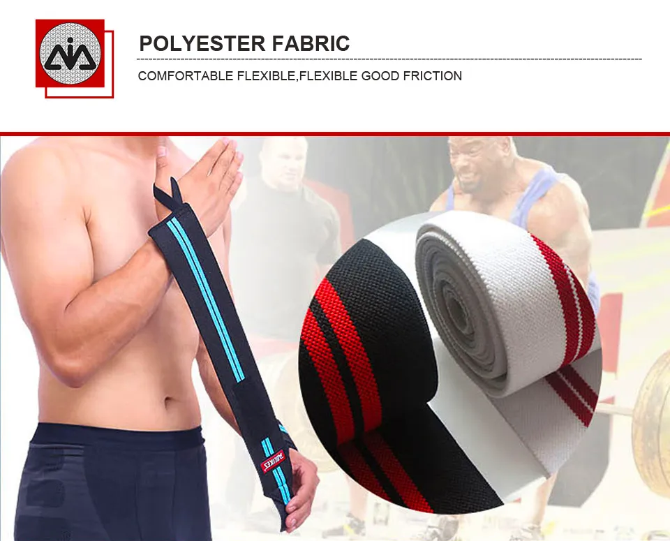 Wrist Support Gym Weightlifting Training Weight Lifting Bar Grip Barbell  Straps Wraps Hand Protection Wristbands