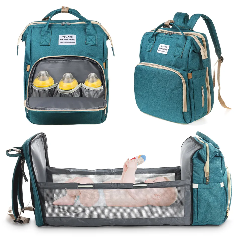 2in1 Multifunctional Diaper Bag Backpack Travel Portable Large