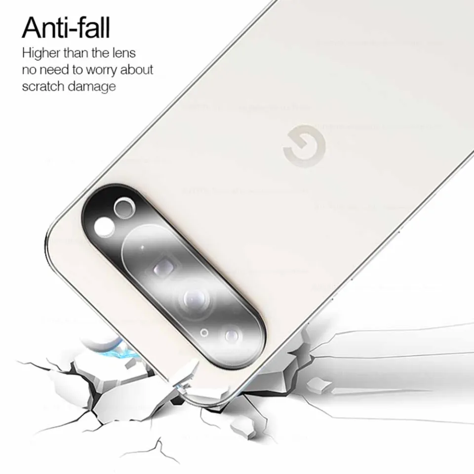 3-Layer Tempered Glass Camera Lens Protector For Google Pixel 9 Pro XL – Rear Back Film (Clear, Anti-Scratch)