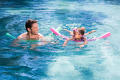 【Footprint】 Decathlon Nabaiji Yellow Foam Noodle- 118 Cm. 