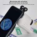 Mini Pocket Microscope Kit 60-120x Lab Handheld Microscope Battery Powered Microscope with LED Light Kids Science Microscope. 