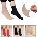 New COD Ready Stock 1 5 10 Pairs Middle Cyder Silk Ankle Nylon Warm Soc Short Stockings Autumn Winter Durable. 