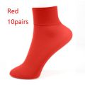 New COD Ready Stock 1 5 10 Pairs Middle Cyder Silk Ankle Nylon Warm Soc Short Stockings Autumn Winter Durable. 
