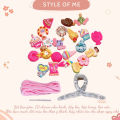 DIY Hair Clip Stickers with 10 Cute Charm Ingredients. 