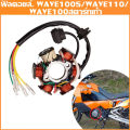 Motorcycle Grs Stator Magneto Coil Tc 110 6Coil. Filcoil Ignition Coil Honda - Wave100 W110 100S Ubox Nova S Foot Starter, Boiled Rice Coil, Wave 110, Wave 100, Nova (Foot). 