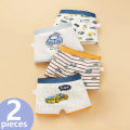 Boys Boxer Briefs Kids Cotton Underwear Breathable Baby Underpants Teenager Cartoon Print Soft Children Panties 2-14Y 2024 New. 