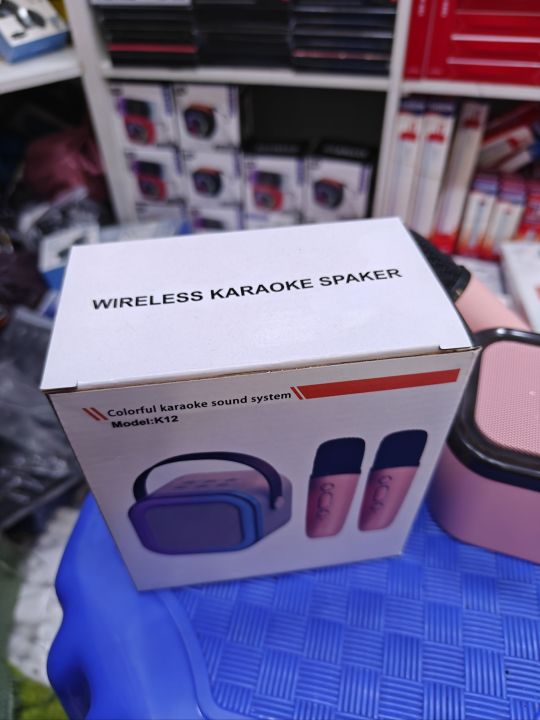 K12%20Colorful%20Karaoke%20Sound%20System%201%20Wireless%20Microphone%20Portable%20Bluetooth%20Speaker%20with%20Mic%20%7C%20Rechargeable%20Party%20Speaker%20-%20Image%208