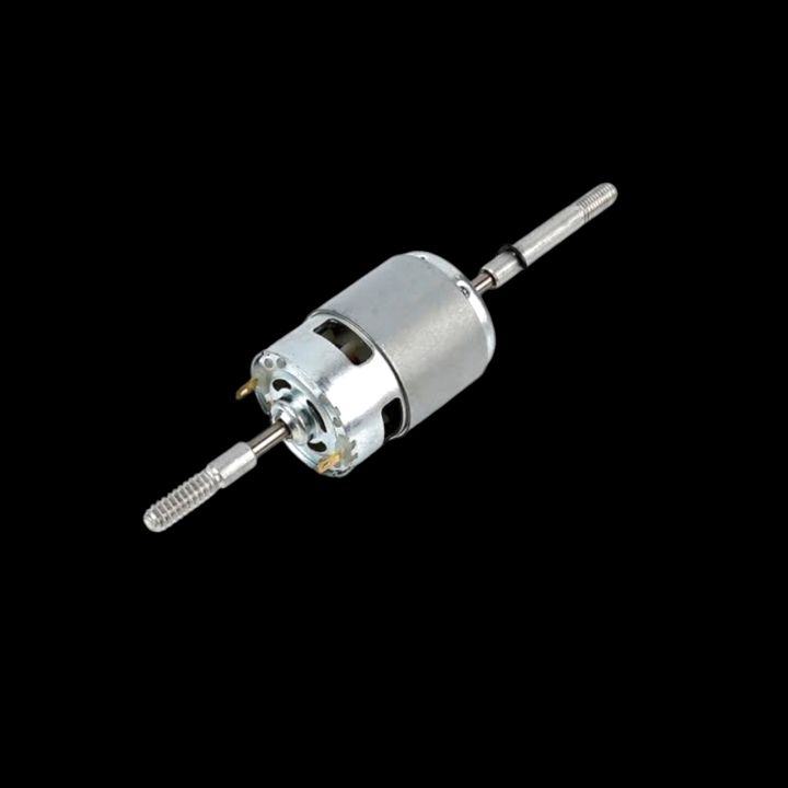 "Premium 775 DC 12V Motor with Long Shaft & Threaded Coupler – Ideal Fan Motor Replacement"