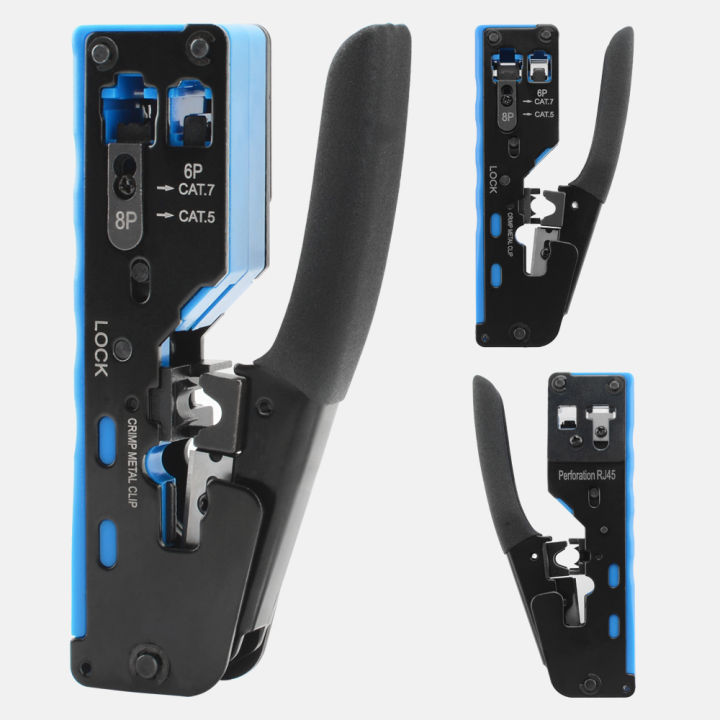 RJ45%20Crimp%20Plier%20Pass%20Through%20Crimper%20Stripper%20Cutter%20for%20Cat7%20Cat6%20Cat5e%208P8C%20Modular%20Connector%20Ethernet%20All-in-one%20Wire%20Tool%20-%20Image%203