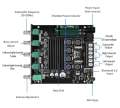 ZK-TB21 Bluetooth 5.0- 2.1 Subwoofer TPA3116D2 Amplifier Board 50W X 2+100W Power Audio Stereo Amplifier Board Bass AMP AUX. 