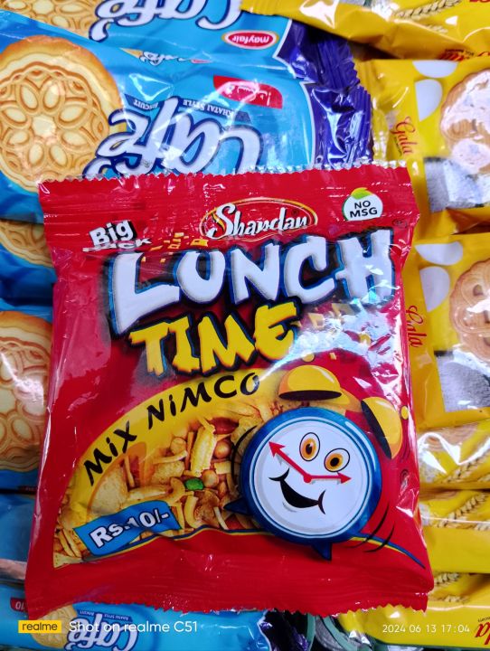 Original Shandar Big  Pack LUNCH TIME Mix Nimco (Pack Of 12 Pieces) / Speacial Crispy Nimco / Nimko / Special Mix Nimco/ Old Nimko/ With Affordable Price
