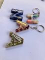 your name customise a to z alphabet   keychain for girls keychain for boy  resin keychain transparent keychain kitchen. 