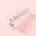 No.12 Transparent Stapler, Rose/Gold/Silver Colors, for Office School Home Use - Compact & Durable. 