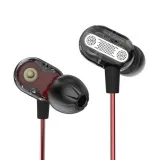 KZ ZSE professional headphones 2 drivers plain version (transparent body)
