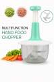 Hand Pat Food Processor Eater / Chopper Cutter / Handheld Vegetable Chopper/Mincer/Mixer/Blender to Chop Fruits Onions/Fresh Meat/Ginger/Herbs/Garlics. 