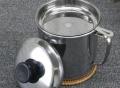 Bacon Grease Container Kitchen Oil Container Can with Strainer for Store Meat Frying Oil and Cooking Grease Storage. 