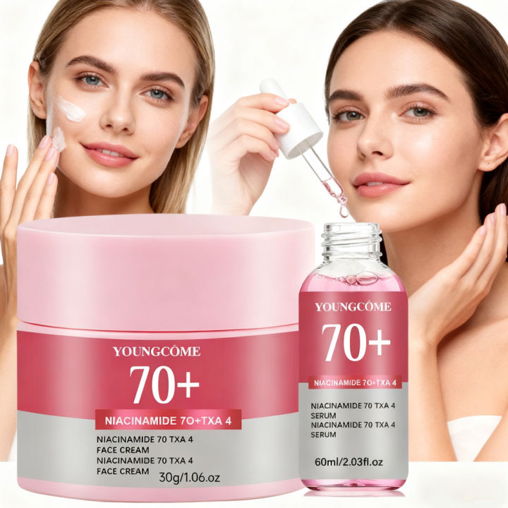 YOUNGCOME%20%2070%25%20Niacinamide%20Facial%20Serum%20&Facial%20Cream%20Set%20Fade%20Melanin%20Moisturzing%20Shrink%20Pores%20Smooth%20Brightening%20Skin%20Care%20-%20Image%205