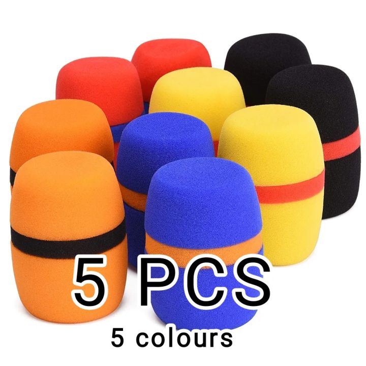 Handheld Microphone Foam Windscreen Cover Soft Ball Type for Stage and Conference Use