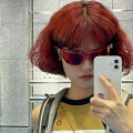 Fashion Cyber Y2K Sunglasses Women Luxury Brand Designer Cat Eye Sun Glasses Men Steampunk Sports Goggles Summer Pink Red Shades. 