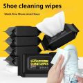 12/30/80PCS NEW Portable Disposable Powerful Cleaning Shoes Cleaner Wipes Sneakers Cleaner Wipes Shoe Cloth Work on White Shoes.
