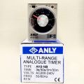 Analog Timer Ac 220V 8 Pin Round Industrial Grade Anly AH3-1 For Ac Outdoor Driyer Mixer Time Control Devices Remote Control Switch. 