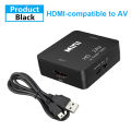 HDMI-compatible To AV RCA Adapter Converter 1080P Box RCA AV CVSB LR Video Composite AV Scaler Converter For PC HDTV Projector. 