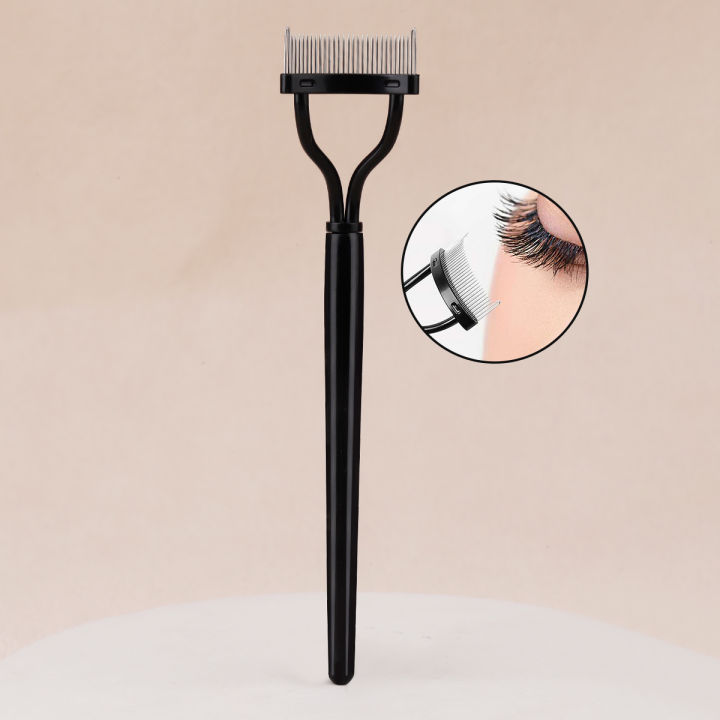 1/3 Pcs Portable Eyelash Brush Comb Eye Lash Stainless Steel Eyelash Combing Tools Eyelash Curler Makeup Lash Separator