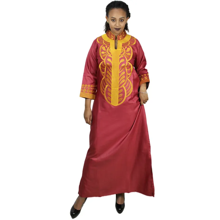African%20Attire%20For%20Women%20Abaya%20Embroidery%20Plus%20Size%20Elegant%20Party%20Church%20Dress%20-%20Image%207