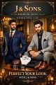 3 piece suit for party and casual. 