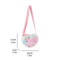 Cute Unicorn For Girls Plush Heart Zipper Shoulder Bag Messenger Bag Coin Purse Wallet Crossbody Bag Kids Gift Small Backpack. 