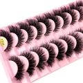 New 10 Pairs 3D Faux Mink Lashes Faux Mink Fluffy Lashes Soft Full Thick Wispy Eyelash Dramatic False Eyelashes Makeup Tools. 