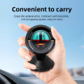 HD High-Precision Car Compass Inclinometer Slope Meter Vehicle Declinometer Gradient Finder Tool Car Accessories. 