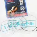 Alice A703 Violin Strings Plated Steel Alloy Winding With 4 pieces Strings Set E/A/D/G Practice Using Violin Strings Full Size. 