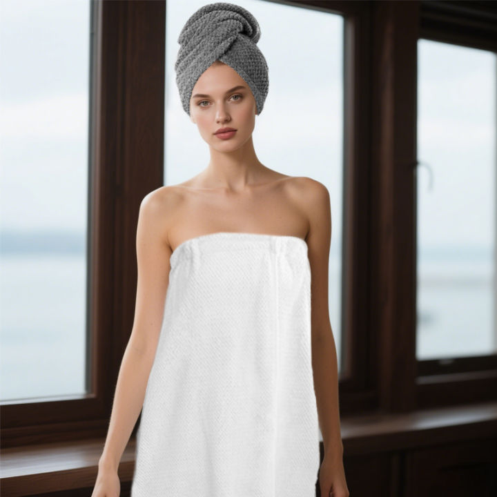 1/2Pcs%20Bath%20Wrap%20&%20Hair%20Towel%20Wrap%20Set%20-%20Microfiber%20Quick%20Dry%20Absorbent,%20Soft%20Bath%20Skirt%20&%20Hair%20Turban%20for%20Women%20Home%20Shower%20Spa%20-%20Image%207