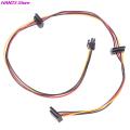 Black 4Pin To 2-Port HDD SSD SATA Power Socket Cable Conector For HP 6000 6200 6300 8000 8100 8200 Computer Mainboard ATX PSU. 