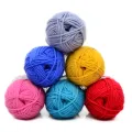 Milk Sweet Soft Cotton Baby Knitting Wool Yarn Thick Yarn Fiber Velvet Yarn Hand Knitting Wool Crochet Yarn for DIY Sweater. 