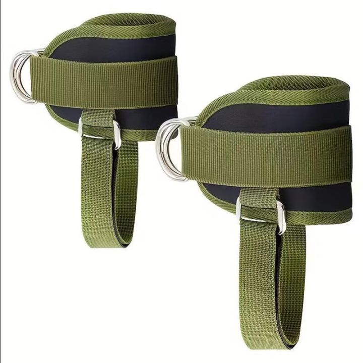 2Pcs%20Adjustable%20Cable%20Ankle%20Straps%20With%20Double%20D-Ring%20For%20Gym%20Workouts%20Glute%20Leg%20Strength%20Training%20Support%20Sport%20Ankle%20Cuffs%20NEW%20-%20Image%204