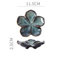 Petal-shaped Dipping Sauce Multi-color Small Plate Luxury Holiday Salad Vegetable and Fruit Ceramic Plate Kitchen Tableware.