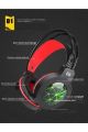 PolyGold Gaming Headphones PG-6920 USB LED Headset with Microphone Cool Crack Head Mounted Gaming Headphones. 