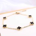 Luxary Female Flower Bracelet saitnless steel five flowers for girls and women. 