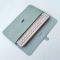 Storage Bag for K380 PU Leather Wireless Keyboard Sleeve Portable Keypad Pouch Dustproof Anti-Shock Protective Case.