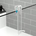 Acrylic Bathroom Shower Door Hook Over Glass Door Shower Towel Rack Punch-Free Bathroom Bathrobe Hanger Transparent Towel Hooks. 