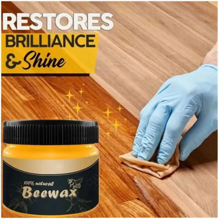 Beeswax Furniture Polish 85ml / Beewax Wood Polish & Shiner / Wooden Table, Chair, and Floor Cleaner Bees Wax