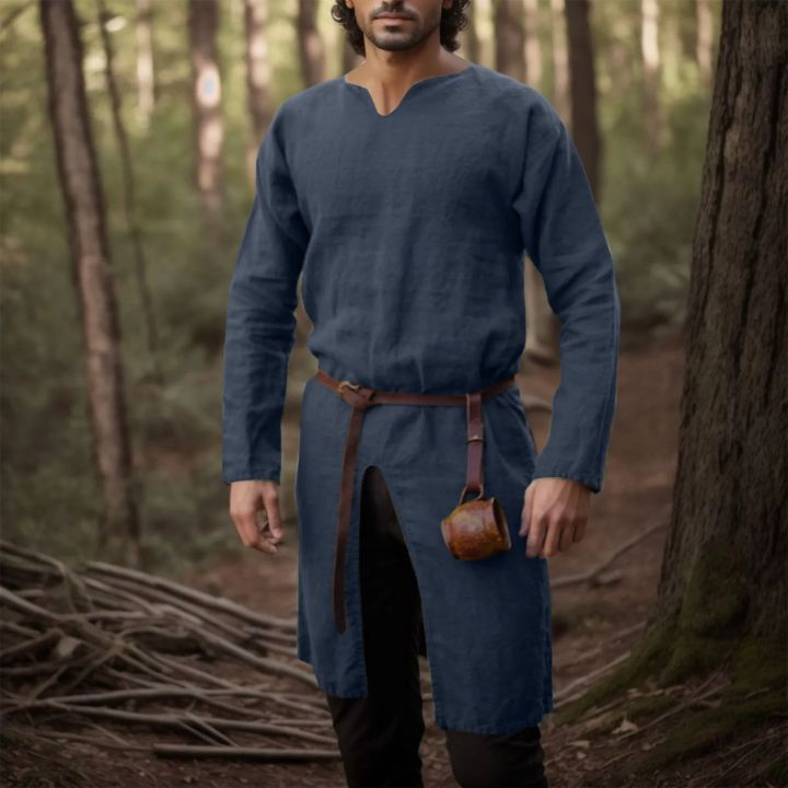 Medieval%20Renaissance%20Retro%20Linen%20Shirt%20Tops%20Tunic%20Male%20Long%20Robes%20Dress%20Vintage%20Jackets%20Knight%20Vikings%20Pirate%20Cosplay%20Costumes%20-%20Image%203